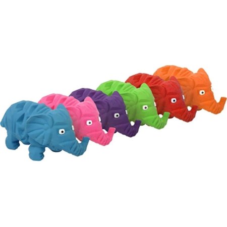 PETPRIDE Origami Elephant Latex Toy, Assorted Color PE2526973